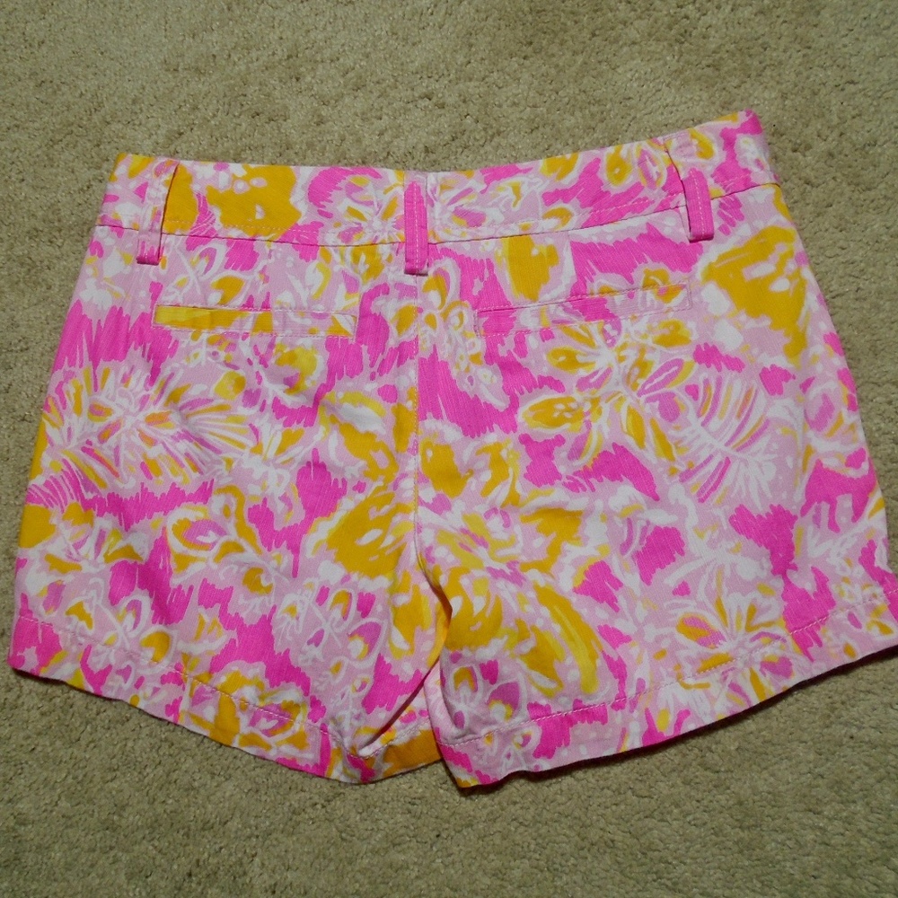 LILLY PULITZER Callahan Ooh La La Pink Shorts 0 - Picture 7 of 9